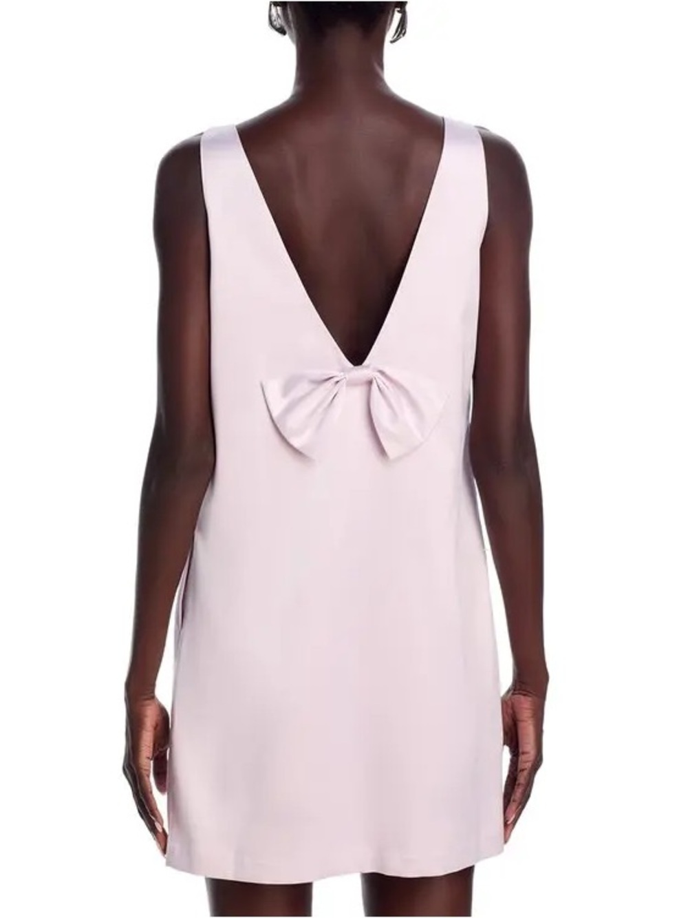 WAYF *Ivory* Natalie Mini Dress Cream Satin Bow Bridal Party Shower Resort S NWT